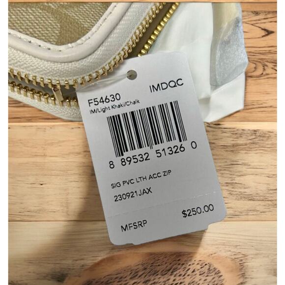 New With Tags Coach F27972 Signature Lexi Bag & Accordion Zip Wallet - Picture 10 of 16